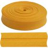 Aerzetix - C77315 - Nastro in sbieco 9 Metri x 17mm - in Cotone - Colore Giallo Anatra - passamaneria gallone Abbigliamento Cuscini trapunte