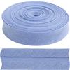 Aerzetix - C77317 - Nastro in sbieco 9 Metri x 17mm - in Cotone - Colore Blu Chiaro - passamaneria gallone Abbigliamento Cuscini trapunte