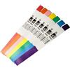 Zebra Z-Band Direct 1200 Braccialetti rossi per adulti con chiusura adesiva