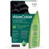 ZUCCARI ALOECOLOR 1,0 NERO TINTA PERMANENTE CAPELLI COLORE AD ALTA PIGMENTAZIONE 50 ML + RIVELATORE ALOEOSSIGENATA 75 ML + SHAMPOO ALOECARE 15 ML + GUANTI