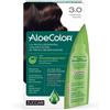 ZUCCARI ALOECOLOR 3,0 CASTANO SCURO TINTA PERMANENTE CAPELLI COLORE AD ALTA PIGMENTAZIONE 50 ML + RIVELATORE ALOEOSSIGENATA 75 ML + SHAMPOO ALOECARE 15 ML + GUANTI
