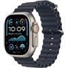 Apple Watch Ultra 2 GPS + Cellular 49mm Cassa in Titanio con Navy Ocean Band"