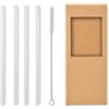 Cucina personalizzati Set cannucce vetro riutilizzabili da 4 pezzi Glaw personalizzate o neutre
