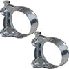 AERZETIX - C63729 - Set di 2 morsetti di serraggio a perno 44-47mm - larghezza striscia 22mm - in acciaio - colore argento - fluidi chiave piatta tubi guaine ventilazione
