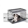 Ferplast Gabbia Cane in Metallo Gabbia Pieghevole per Cani Medi Superior 90 Recinto in Metallo, con Separatore, Doppia Serratura, 92 x 58,5 x h 62,5 cm.