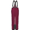 killtec KSW 77 GRLS Ski PNTS Sci/Pantaloni Funzionali con Pettorina Staccabile con Cerniera, ghetta antineve e Protezione dei Bordi, Dunkel Himbeere, 176 Bambina