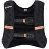 TREXO Giubbotto Zavorrato 10 kg Gilet Tattico per Gym e Palestra in casa Gilet Donna e Uomo con Misura Universale e Cinghie Riflettenti con Pesi Palestra Allenamento Calisthenics Forza Nero WV-10