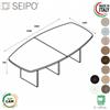 SEIPO TAVOLO RIUNIONE ROYAL composto sagomato 2 elementi in melaminico - Seipo RY.0211 12