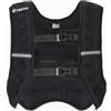 TREXO Giubbotto Zavorrato 8 kg Gilet Tattico per Gym e Palestra in casa Gilet Donna e Uomo con Misura Universale e Cinghie Riflettenti con Pesi Palestra Allenamento Calisthenics Forza Nero WV-08