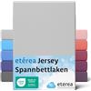 etérea Himmlische Qualität etérea Jersey Lenzuolo con Angoli 60x120-70x140 cm Argento Epaisseur 5-15 cm - 100% Cotone - Oekotex Materasso Letto Copripiumino - Lenzuola 60x120cm - 70x140cm Grigio
