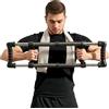 SPORTNOW Power Twister a 4 Molle con Resistenza da 10 a 80 kg, in Acciaio Inox, 80x22x5 cm, Nero