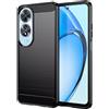 FORCELL CUSTODIA B-CASE TPU SILICONE COVER CASE PER OPPO A60 CARBON METAL BLACK