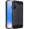 FORCELL CUSTODIA B-CASE TPU SILICONE COVER CASE PER SAMSUNG GALAXY S25 PLUS CARBON METAL BLACK
