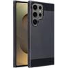 FORCELL CUSTODIA B-CASE TPU SILICONE COVER CASE PER SAMSUNG GALAXY S25 ULTRA CARBON METAL BLACK