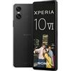 Sony Xperia 10 VI (batteria da 5.000 mAh, OLED da 6,1 pollici, 3 lunghezze focali ottiche, leggero e compatto, audio da 3,5 mm, Android 14, IP65/68, Dual SIM, nero, 24+12 mesi di garanzia [Amazon