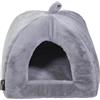 JACK AND VANILLA, Igloo, Cestino per Cani, Modello Softy, Colore Grigio Chiaro, Taglia S, 50 x 50 x 50 cm