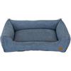 JACK AND VANILLA, Cuscino per Cane, Modello Riga Sofa, Colore Blu, Taglia L, 100 x 70 x 27 cm