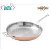 Padella in RAME e ACCIAIO INOX, 1 manico, capacit lt.3,0, diametro 280 mm, altezza 50 mm.