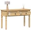 IBUQDDV Tavolino Da Balcone Tavolino Salotto Moderno Console Ingresso Tavolo Da Giardino Tavolino Consolle Corona 115x46x73 cm in Legno Massello di Pino per Sala Studio Camera Da Letto Soggiorno Balcone