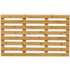 Relaxdays Pedana Doccia in bambù, 66 x 40 cm, Tappetino Antiscivolo per la Vasca e la Sauna, Interno e Esterno, Naturale
