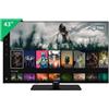 Telefunken Smart TV 43 Pollici Full HD Display LED Nero TE43750B45I2KT