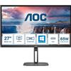 Aoc V5 Q27V5N 68,6 Cm (27") 2560 X 1440 Pixel Quad Hd Led Nero Q27V5N/BK