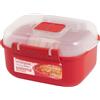 Sistema Contenitore rettangolare Microwave per microonde rosso Lt 0,525