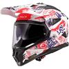 Ls2 Casco Moto integrale Off-Road LS2 MX702 PIONEER 2 FANTASY Bi