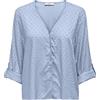 JdY Jdydiana Shirt Diana Life 7/8 Dobby-Maglietta Wvn Noos, Kentucky Blue, XS Donna
