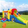 Ballsea Castello gonfiabile con ventilatore per bambini: sicuro, divertente, XXL, per interni ed esterni, con scivolo