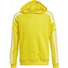 adidas Squadra 21 Hoodie, Felpa con Cappuccio Unisex-Bambini, Team Yellow/White, 13-14 Years