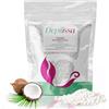 Depilissa Perle di Cera Multidirezionali al Cocco 400g - TIO2, Delicata per Tutti i Tipi di Pelle - Viso, Sopracciglia, Inguine, Ceretta Brasiliana - Efficace, Senza Strisce (0,4 kg, Coconut)