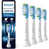 PHILIPS Sonicare C3 Premium Plaque Defence, testine di ricambio originali, bianco, confezione da 4, HX9044/87, Nuovo, 4 Testine