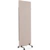hjh OFFICE 891003 Divisori acustici mobile FLEXMIUT 177 x 60 cm, Singolo, Pannello divisorio, Tessuto Talpa