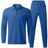 HAOLEI Tuta Uomo Completa Invernale Offerte Classico con Polos e Pantalone Set Due Pezzi Tracksuit Tute da Ginnastica Felpe con Zip Suit Felpata Tuta Abbigliamento Lavoro Tuta Completa Offerte Lampo