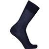 ROSSI CALZE 6 Paia Calza Uomo Lunga 2000 ROSSI Sanitaria a Compressione Graduata 100% con Cuciture Piatte e Polsino Senza Elastico, Rimagliate a Mano, Blu, 42-44