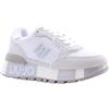 Liu Jo Jeans LIUJO BA4005 Amazing White Sneakers Sportive per Donna in Nabuk e Tessuto Ghiaccio con Zeppa Alta (Taglia 39)