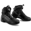 SHIMA EDGE VENTED Scarpe da moto da donna in pelle, ventilate, protezioni in pelle, con suola antiscivolo, supporto alla caviglia, chiusura lampo laterale (donna, ventilato, nero, 39)