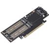 Dpofirs Adattatore PCIE X4 / X8 / X16 NVMe con Struttura di Dissipazione del Calore Poroso a Striscia di Rame su Entrambi i Lati per SSD PCIE NVMe M.2, M.2 AHCI NGFF, MSATA