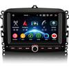 Erisin 8-Core Android 14 4GB+64GB Autoradio per Fiat 500L 2012-2017 7 pollici IPS Schermo tattile Supporto GPS Navigatore Senza fili CarPlay Android Auto WiFi DAB+ Bluetooth 5.0 DSP Canbus OBD2 TPMS