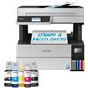 EPSON EcoTank ET-5150 stampante Multifunzione A4 (stampa, copia, scansione) USB, Wi-Fi, Wi-Fi Direct, display LCD 6,1 cm, ADF, serbatoi flaconi alta capacità, Epson Smart Panel, fronte/retro