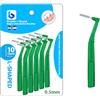 BOULTON UK Boulton - Spazzolini interdentali angolari, confezione da 10 pezzi, a forma di L, per la pulizia dei denti, igiene orale, filo interdentale, stuzzicadenti interdentali (0,5 mm)