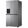 LG GSLV70PZTD Frigorifero Americano Side-by-Side, Total No Frost, 635L, Classe D, Wi-Fi, Frigorifero con Dispenser Acqua e Ghiaccio con Allaccio, Door & Linear Cooling, Platinum Silver