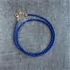 Bundela Gems Bellissima collana fatta a mano 18" con perline e pietre preziose rotonde sfa...