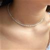 Mystery Of Gems Bellissima collana fatta a mano 18" con perline e pietre preziose rotonde sfa...