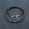 Bundela Gems Bellissima collana fatta a mano 18" con perline e pietre preziose rotonde sfa...
