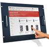 TECHLY PROFESSIONAL Monitor LCD 17 Touch Screen per Rack 19 8 Unità Nero I-CASE MONI-TOU