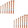 iplusmile 3 Set Trapano Del Signore Punta Da Trapano Con Punta Diamantata Punte Da Trapano Definitive Trapano Per Alluminio Trapano Per Titanio Strumento Manuale Carburo 7 Pezzi * 3