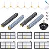 JoyBros Accessori Kit Ricambio per iRobot Roomba 800 900 971 980 981 960 966 976 895 866 880 6x Spazzole Laterale 6x Filtro 4x Rulli principali, Ruota 1x Vorderrad