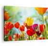 ARTTOR Quadro su Tela Tulipano fiore piantagione prato Stampe da Parete 70x50cm Quadri Moderni Soggiorno Camera da Letto 1 pezzo Piccoli Decorazione Murale Wall Art Canvas Grafica Immagini AA70x50-2566